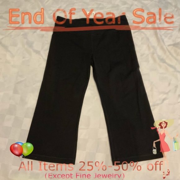 Tuff Athletics Pants - Lightly used Tuff Athletics black wide calf capris